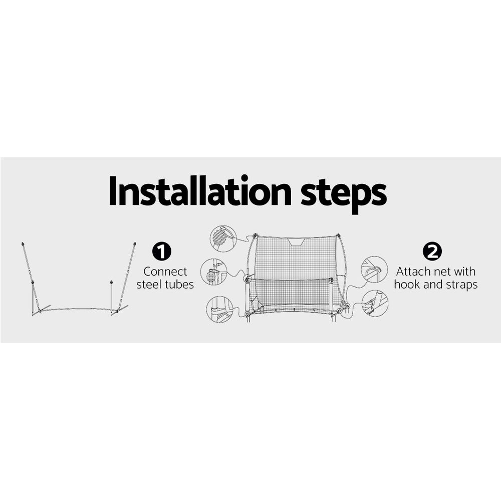 Everfit Portable Soccer Rebounder Net Volley Training Football Goal Pass Trainer freeshipping - Awezingly