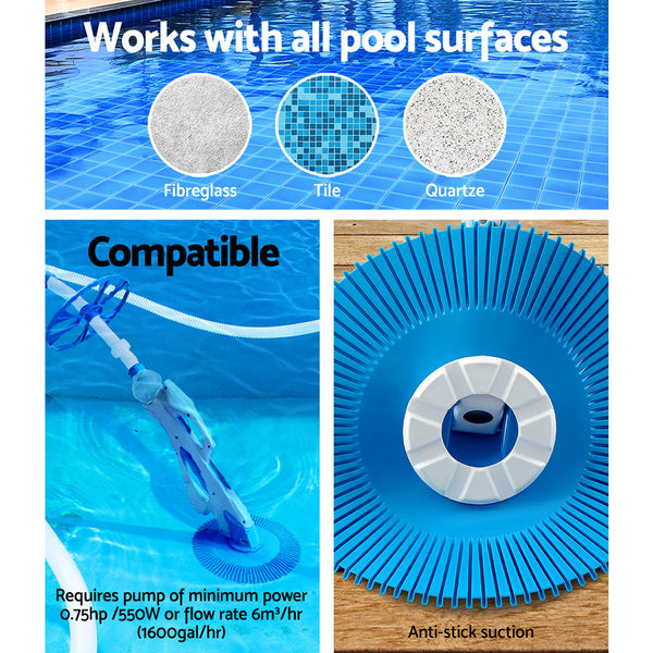 Pool Cleaner Automatic Swimming Pool Floor Climb Wall Automatic Vacuum 10M Hose Does not apply