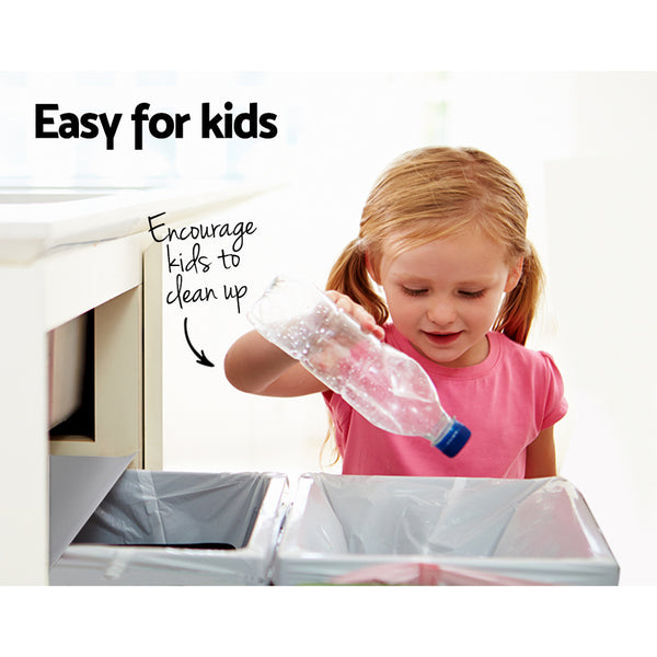 Cefito 2x20L Pull Out Bin - Grey freeshipping - Awezingly