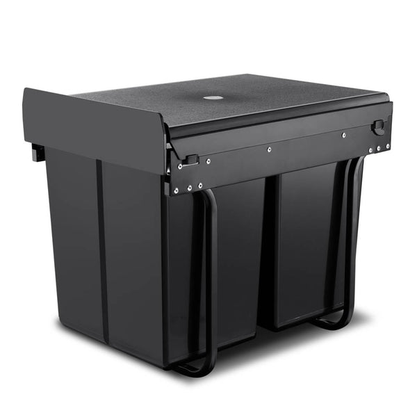 Cefito 2x20L Pull Out Bin - Black freeshipping - Awezingly