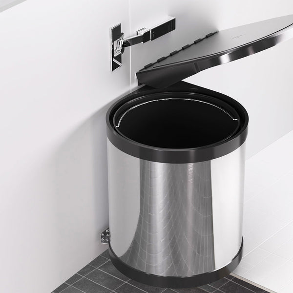Cefito Kitchen Swing Out Pull Out Bin Stainless Steel Garbage Rubbish Can 12L Cefito