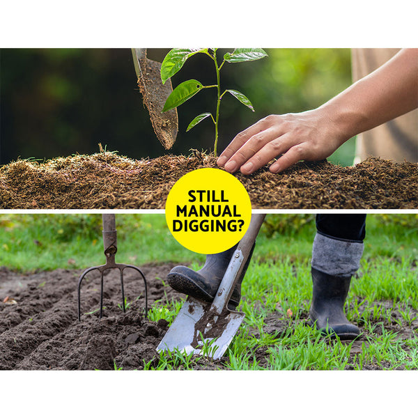 Giantz Power Garden Spiral Auger Hole Digger Earth Drill Bit 75x300 & 600mm Giantz