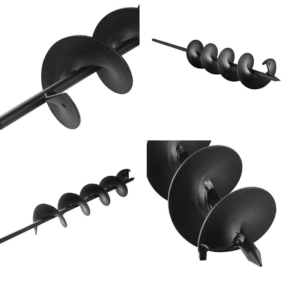 GIANTZ Power Garden Auger Small Earth Planter 75 X 600MM Black GIANTZ
