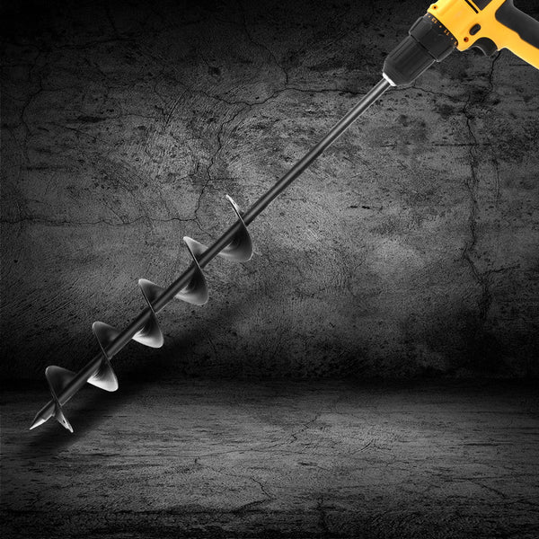 GIANTZ Power Garden Auger Small Earth Planter 75 X 600MM Black GIANTZ