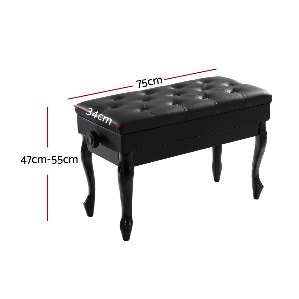 Alpha Piano Bench Stool Adjustable Height Keyboard Seat Does not apply