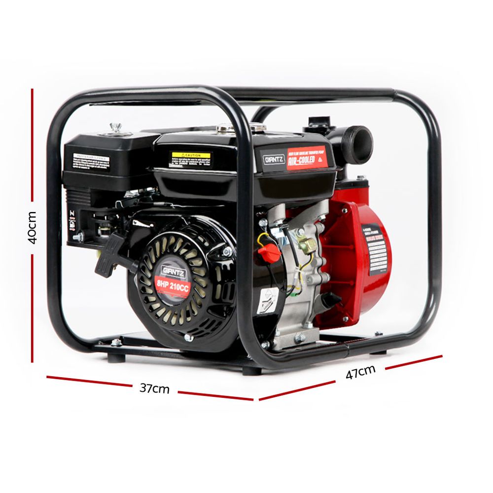 Giantz 2inch High Flow Water Pump - Black & Red Giantz
