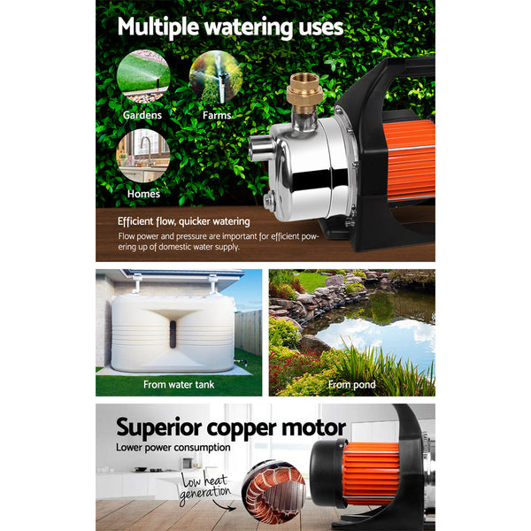 Giantz 1500W Garden High Pressure Water Pump Giantz