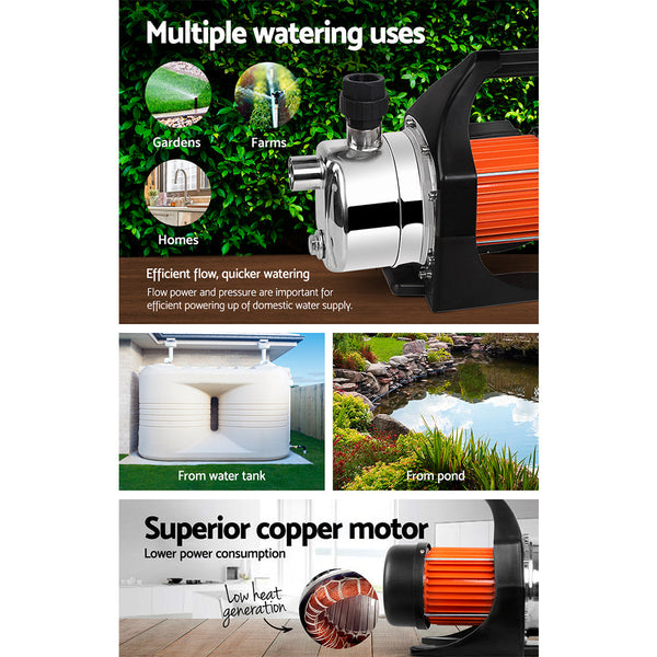 Giantz 800W Stainless Steel Garden Water Pump Giantz