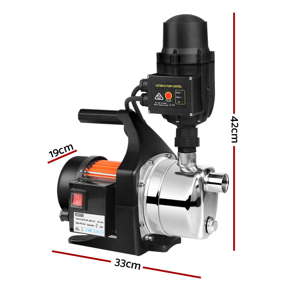 Giantz 800W High Pressure Garden Water Pump with Auto Controller Giantz