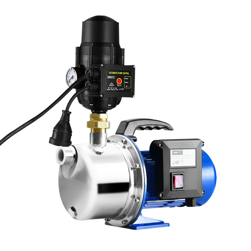 Giantz Garden Water Pump Jet High Pressure Stage Controller Garden Irrigation Giantz