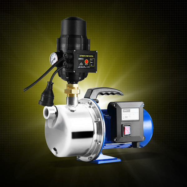 Giantz Garden Water Pump Jet High Pressure Stage Controller Garden Irrigation Giantz