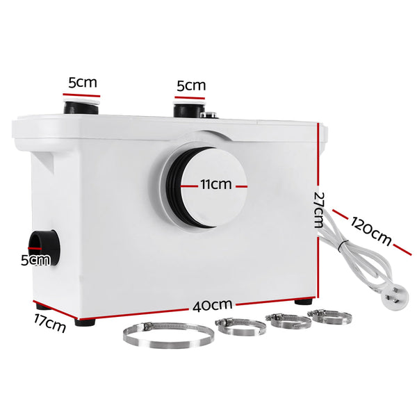Macerator Sewerage Pump Waste Water Marine Toilet Disposal Unit Laundry Basement Giantz