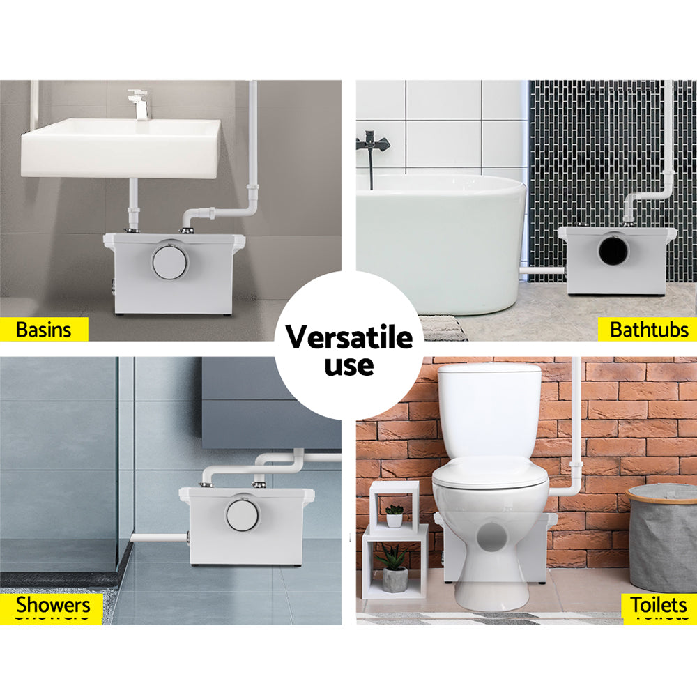 Macerator Sewerage Pump Waste Water Marine Toilet Disposal Unit Laundry Basement Giantz