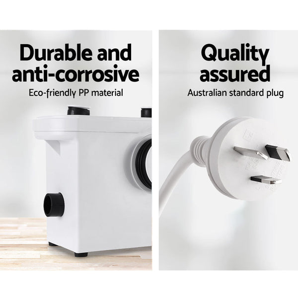 Macerator Sewerage Pump Waste Water Marine Toilet Disposal Unit Laundry Basement Giantz