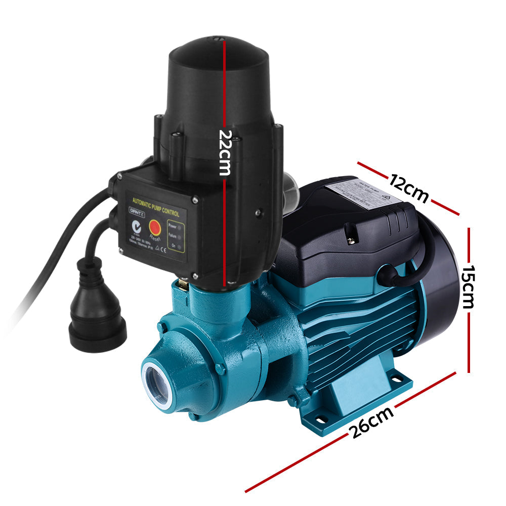 Auto Peripheral Water Pump Electric Clean Garden Farm Rain Tank Irrigation QB60 Giantz