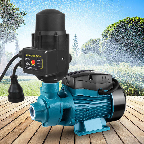 Auto Peripheral Water Pump Electric Clean Garden Farm Rain Tank Irrigation QB60 Giantz