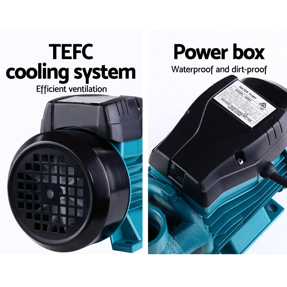 Auto Peripheral Water Pump Clean Electric Garden Farm Rain Tank Irrigation QB60 Yellow Giantz