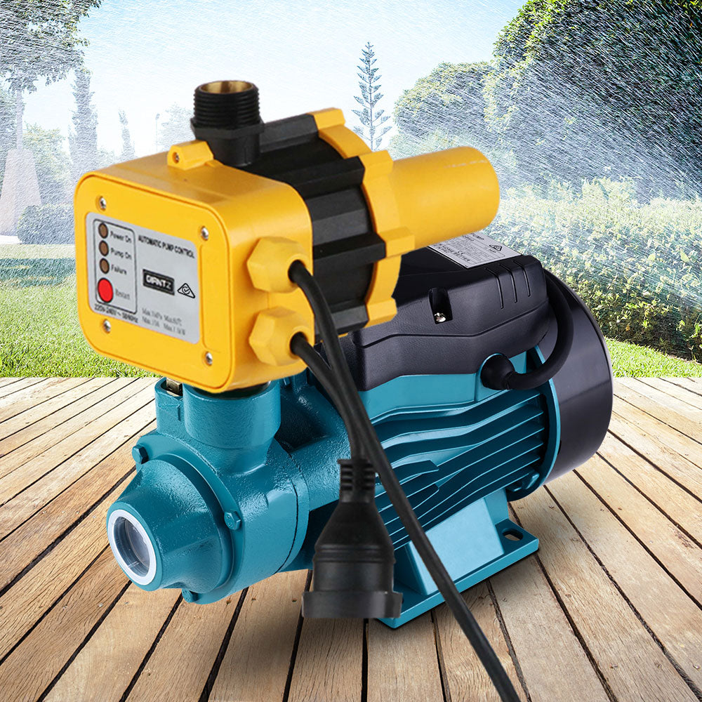 Auto Peripheral Water Pump Clean Electric Garden Farm Rain Tank Irrigation QB60 Yellow Giantz