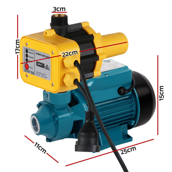 Giantz Peripheral Pump Auto Controller Clean Water Garden Farm Rain Irrigation Giantz