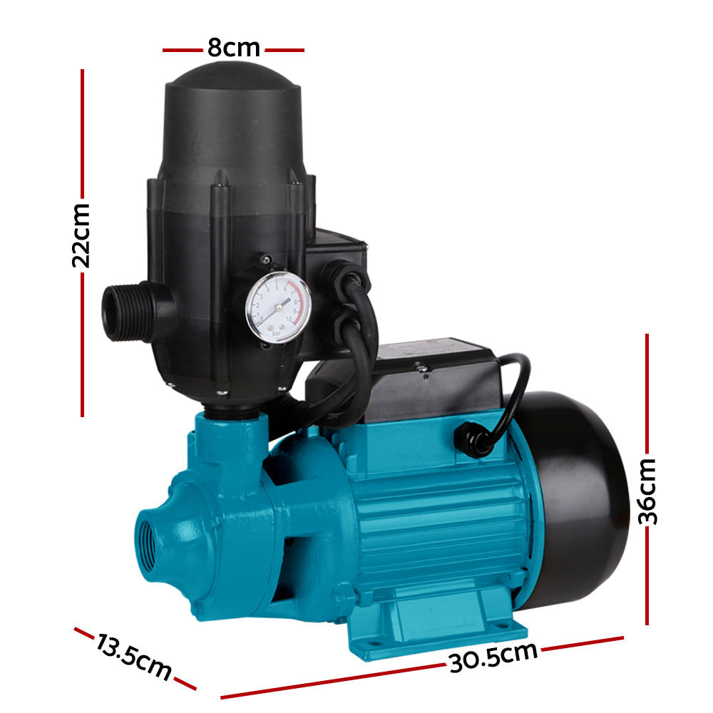 Giantz Auto Peripheral Pump Clean Water Garden Farm Rain Tank Irrigation QB80 Giantz