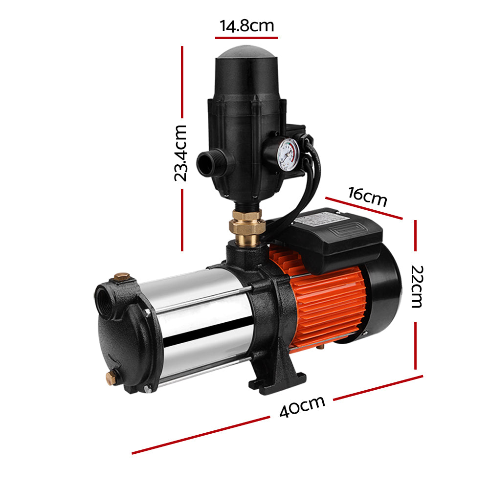 Giantz Water Pump High Pressure Multi Stage Farm Rain Tank Irrigation Garden Giantz