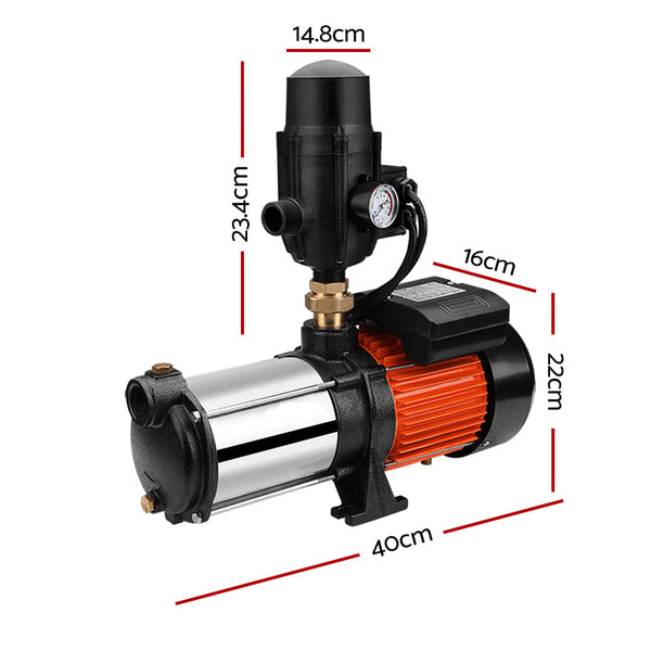 Giantz Water Pump High Pressure Multi Stage Farm Rain Tank Irrigation Garden Giantz