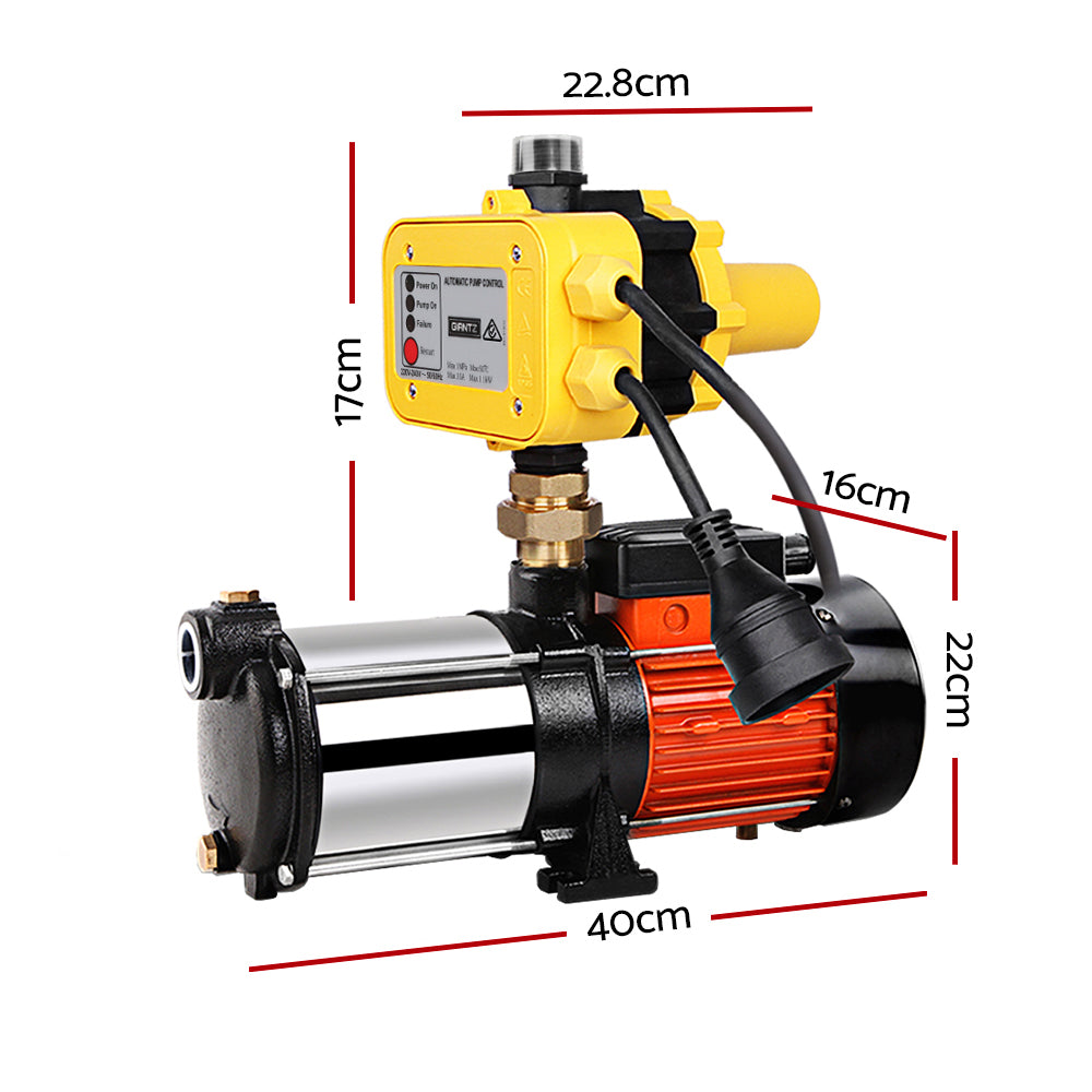 Giantz Water Pressure Pump Multi Stage Auto Garden House Rain Tank Irrigation Giantz