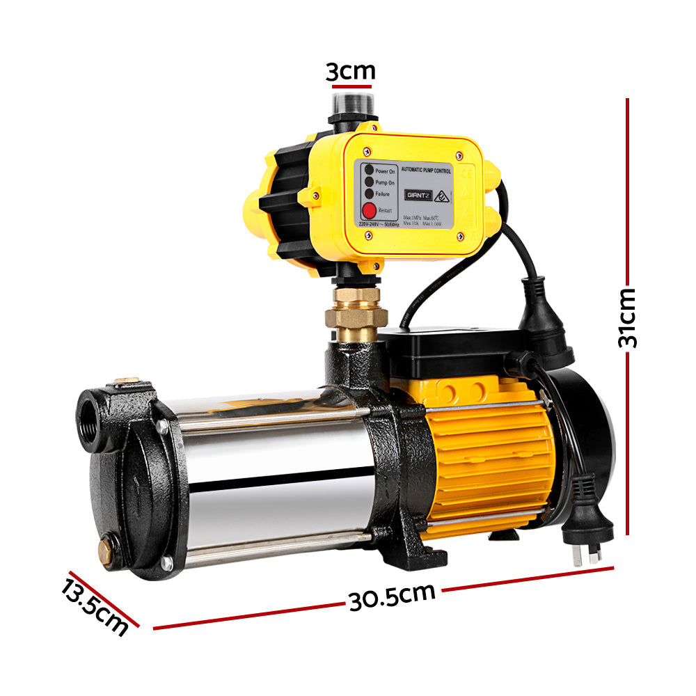 Giantz Water Pump High Pressure Multi Stage Copper Motor Garden Farm Irrigation Giantz