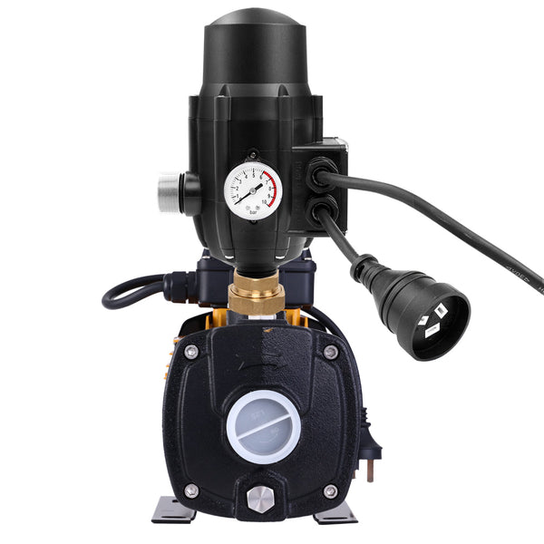 Giantz Multi Stage Water Pump Pressure Rain Tank Garden Farm House Irrigation 2000W Black Controller Giantz