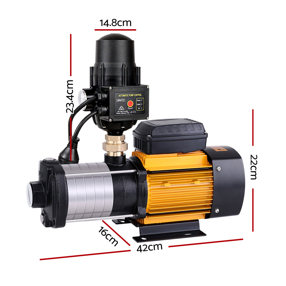 Giantz 2500W Multi Stage Water Pump Pressure Rain Tank Farm House Irrigation Giantz