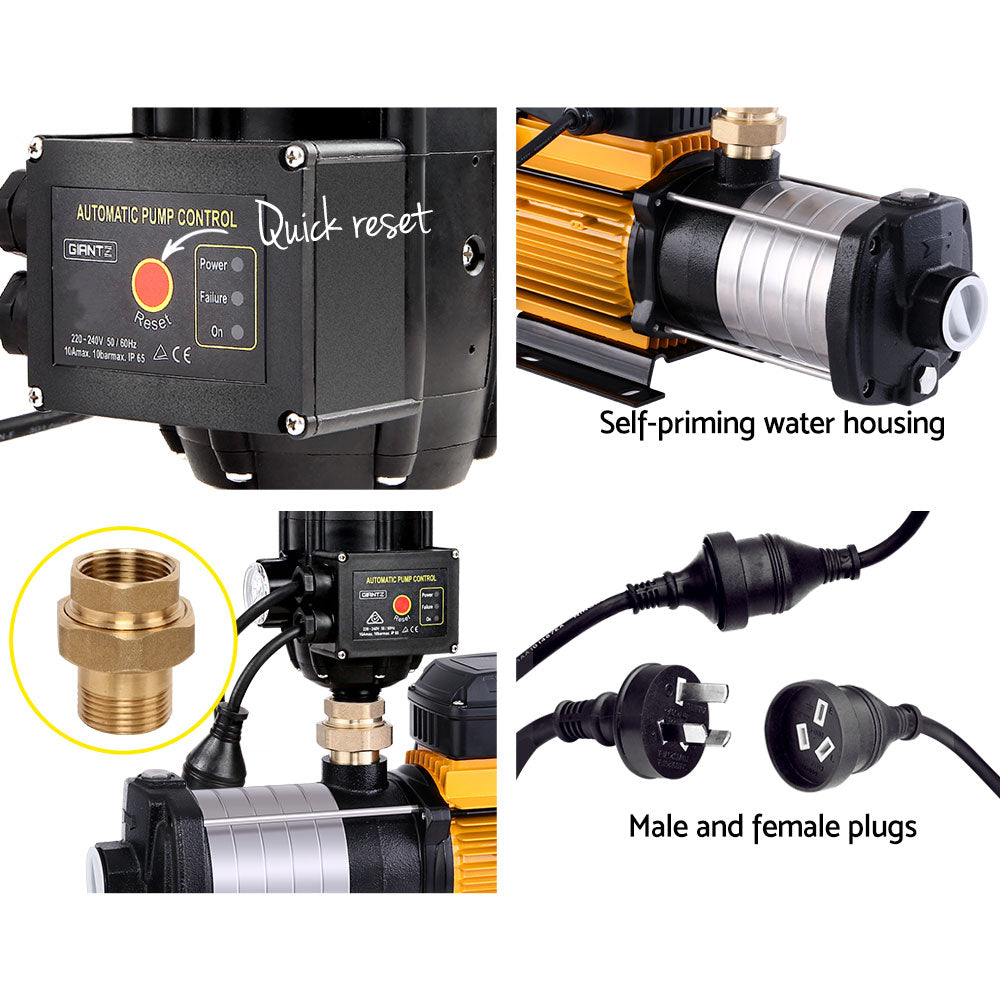Giantz 2500W Multi Stage Water Pump Pressure Rain Tank Farm House Irrigation Giantz