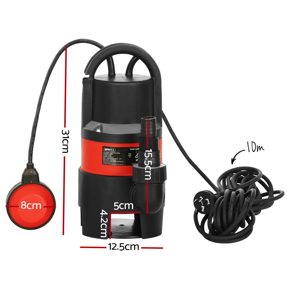 Giantz 550W Water Pump Dirty Submersible Sump Swim Pool Flooding Pond Clean Giantz