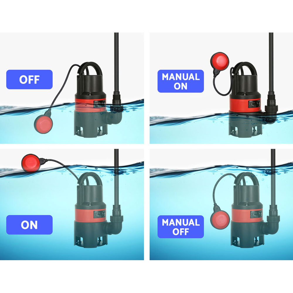 Giantz 550W Water Pump Dirty Submersible Sump Swim Pool Flooding Pond Clean Giantz