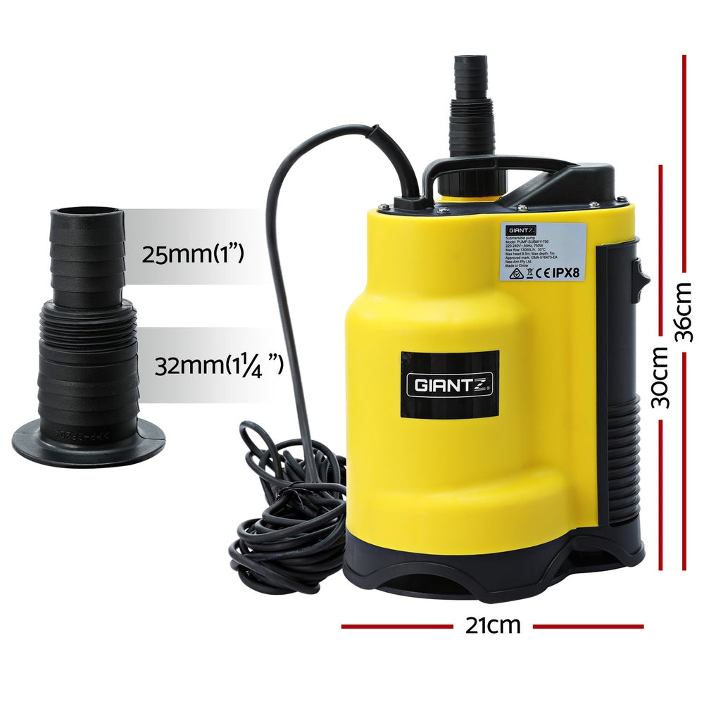 Giantz Garden Water Submersible Pump 400W Dirty Bore Sewerage Tank Well Steel Does not apply