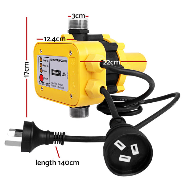 Giantz Automatic Electronic Water Pump Controller - Yellow Giantz