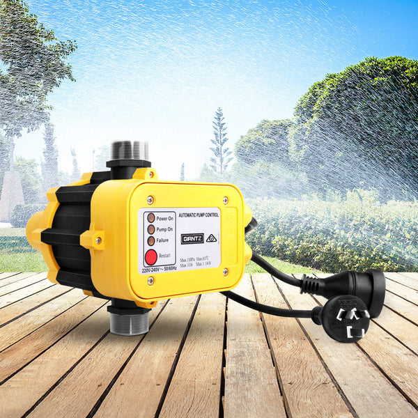 Giantz Automatic Electronic Water Pump Controller - Yellow Giantz