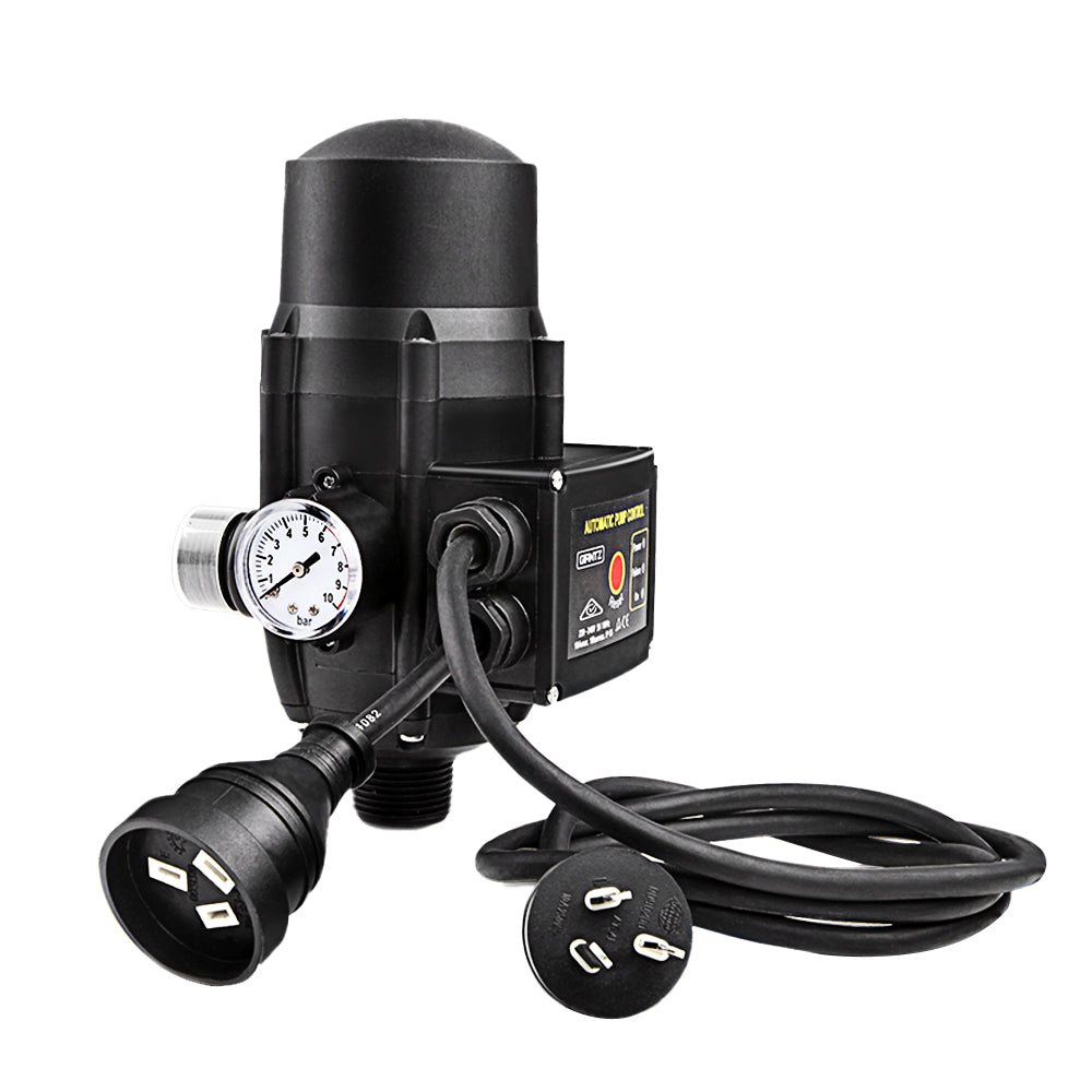 Giantz Adjustable Automatic Electronic Water Pump Controller - Black Giantz