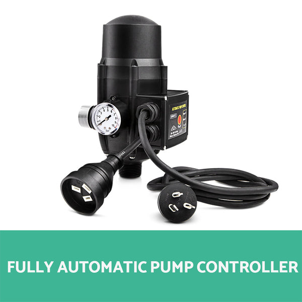 Giantz Adjustable Automatic Electronic Water Pump Controller - Black Giantz
