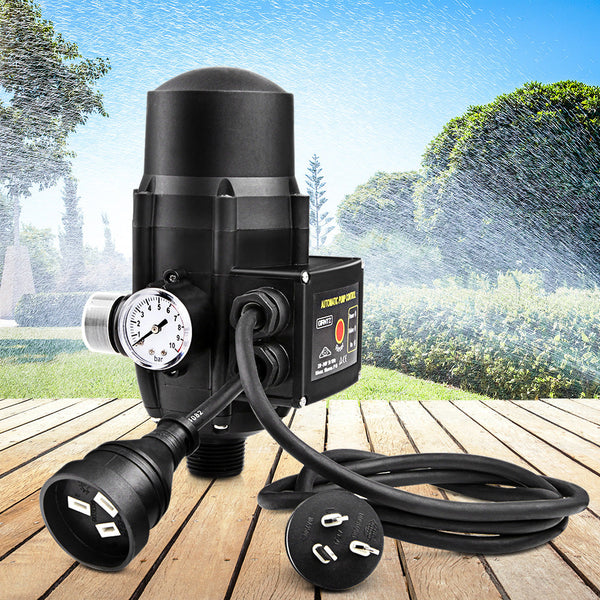 Giantz Adjustable Automatic Electronic Water Pump Controller - Black Giantz