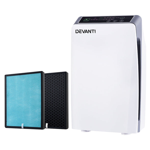 Devanti Air Purifier Home Purifiers HEPA Filter Odour Virus Smoke PM2.5 Remover Devanti