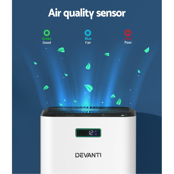 Devanti Air Purifier Home Purifiers HEPA Filter Devanti