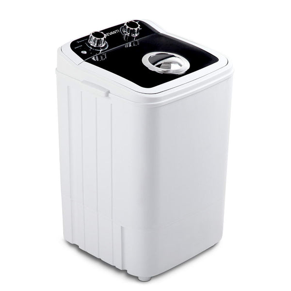 Devanti 4.6KG Mini Portable Washing Machine - Black freeshipping - Awezingly