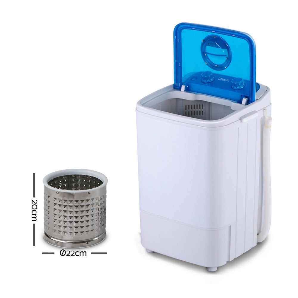 Devanti 4.6KG Mini Portable Washing Machine Devanti