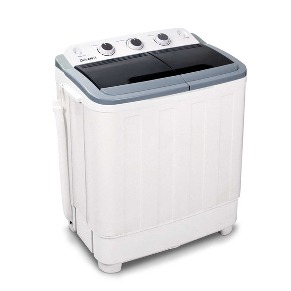 Devanti 5KG Mini Portable Washing Machine - White freeshipping - Awezingly