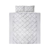 Giselle Quilt Cover Set Diamond Pinch Grey - King