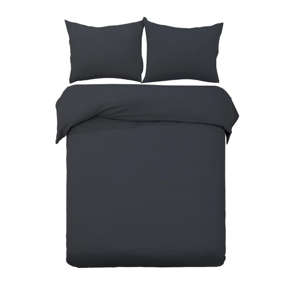 Giselle Quilt Cover Set Classic Black - King Giselle Bedding