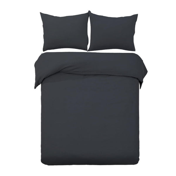 Giselle Quilt Cover Set Classic Black - Queen Giselle Bedding