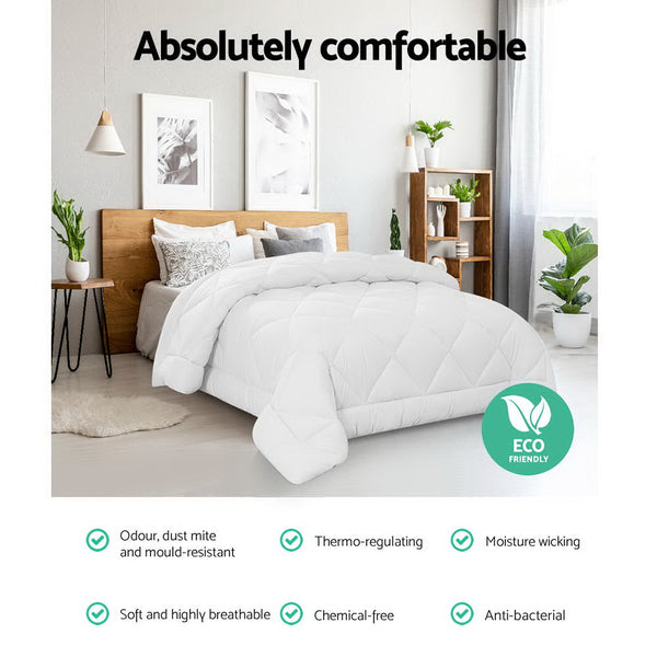 Giselle Bedding Queen Size 800GSM Microfibre Bamboo Microfiber Quilt Giselle Bedding