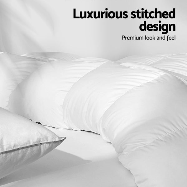 Giselle Bedding Goose Down Feather Quilt Cover Duvet 800GSM Winter Doona White King freeshipping - Awezingly