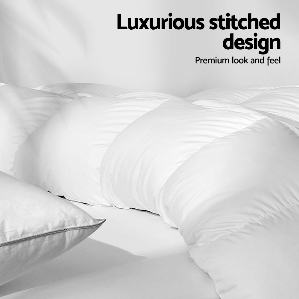 Giselle Bedding 800GSM Goose Down Feather Quilt Cover Duvet Winter Doona White Queen freeshipping - Awezingly